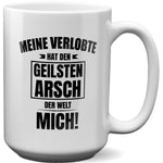 22Feels® Verlobter Geschenk - XL Tasse mit Spruch (Weiss, 440ml)-Weisse XL Tasse 440ml-22Feels