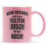 22Feels® Verlobter Geschenk - Glitzertasse mit Spruch (Pink, 320ml)-Glitzertasse Pink 320ml-22Feels
