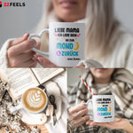 22Feels® Mama Geschenk von Tochter - Tasse mit Spruch: Ich Liebe Dich Bis Zum Mond (Herzhenkel, Weiss, 320ml)-Tasse Weiss Herzhenkel 320ml-22Feels