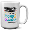 22Feels® Papa Geschenk - XL Tasse mit Spruch (Weiss, 440ml)-Weisse XL Tasse 440ml-22Feels