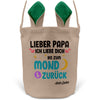 22Feels® Papa Osterkorb von Sohn Vater mit Henkel Ostergeschenk Tragetasche Ostern Deko Osternest Körbchen Hasenohren (Beige/Grün)-Ostern Tragetasche-22Feels