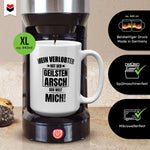 22Feels® Verlobte Geschenk - XL Tasse mit Spruch (Weiss, 440ml)-Weisse XL Tasse 440ml-22Feels
