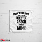 22Feels® Verlobte Geschenk - Kissen mit Spruch (Weiss 40x40cm)-Kissen Weiss 40x40-22Feels