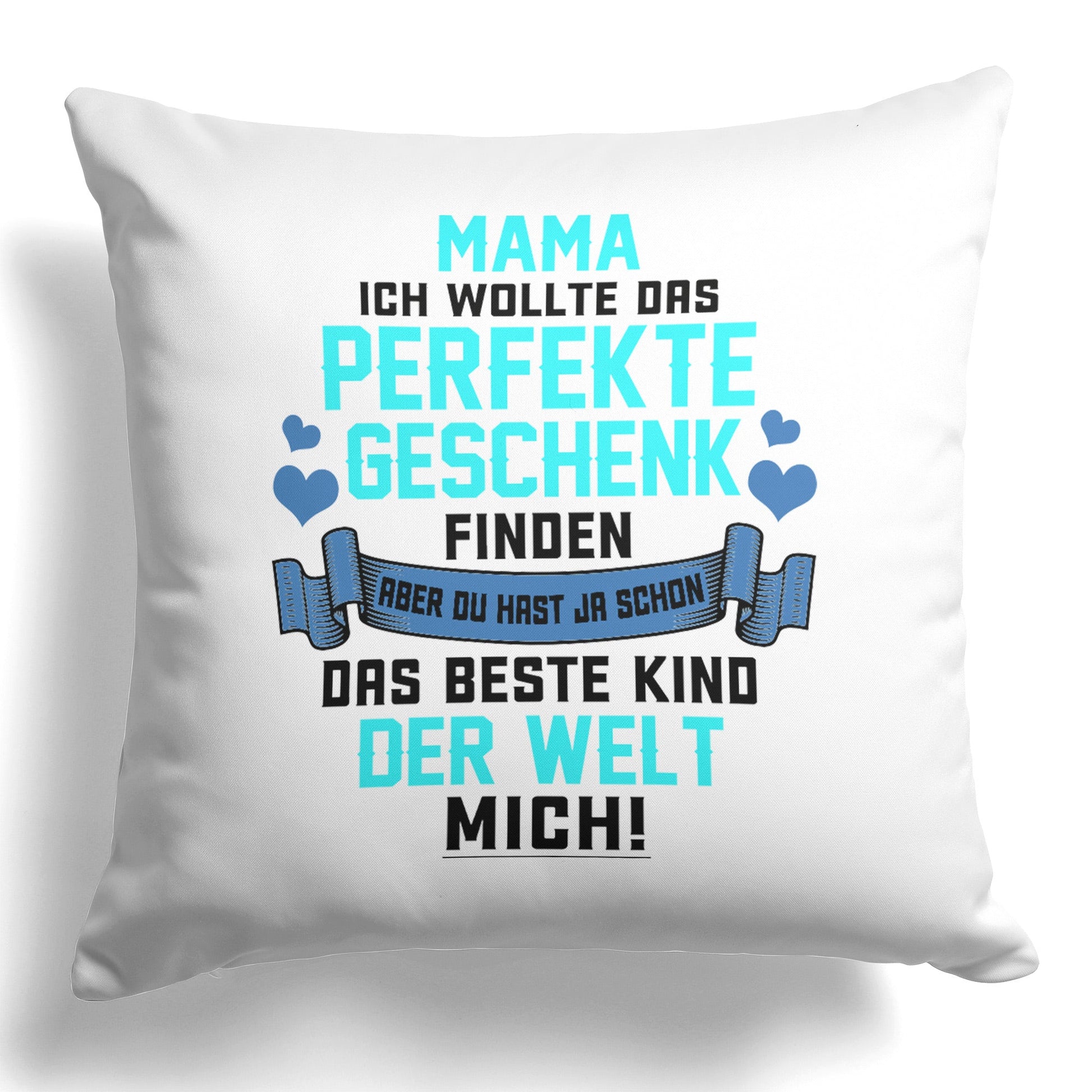 22Feels® Mama Geschenk - Kissen mit Spruch (Weiss 40x40cm)-Kissen Weiss 40x40-22Feels