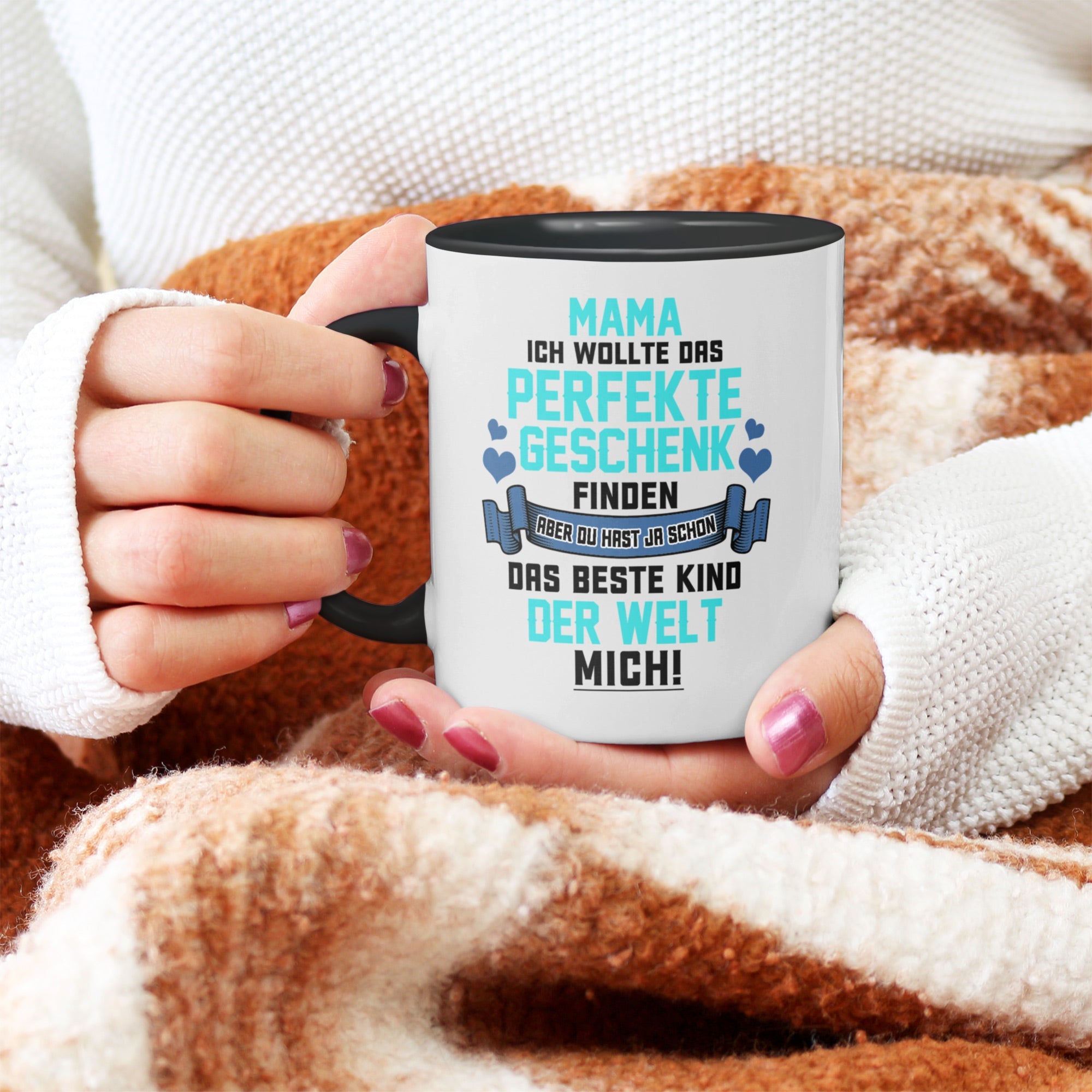 22Feels® Mama Geschenk - Tasse mit Spruch (Weiss-Schwarz, 320ml)-TwoTone Tasse Weiss-Schwarz 320ml-22Feels