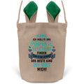 22Feels® Mama Osterkorb Mutter mit Henkel Ostergeschenk Tragetasche Ostern Deko Osternest Körbchen Hasenohren (Beige/Grün)-Ostern Tragetasche-22Feels