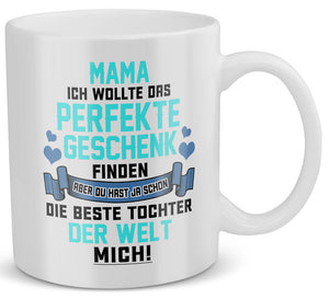 22Feels® Geschenk für Mama von Tochter - Tasse mit Spruch: Du Hast Ja Bereits (Weiss, 320ml)-Weisse Tasse 320ml-22Feels