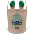 22Feels® Mama Osterkorb von Tochter Mutter mit Henkel Ostergeschenk Tragetasche Ostern Deko Osternest Körbchen Hasenohren (Beige/Grün)-Ostern Tragetasche-22Feels