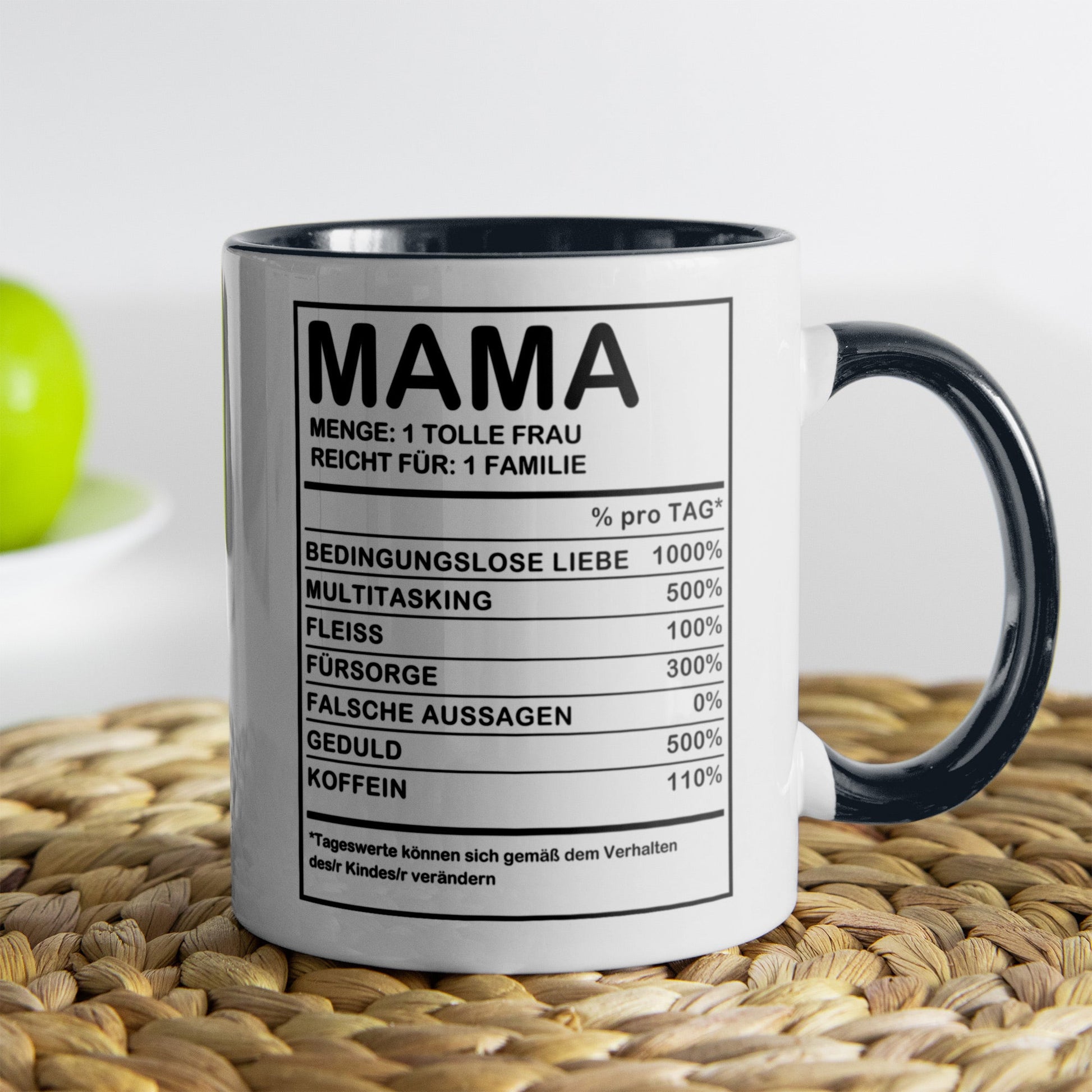 22Feels® Mama Geschenk - Tasse mit Spruch (Weiss-Schwarz, 320ml)-TwoTone Tasse Weiss-Schwarz 320ml-22Feels