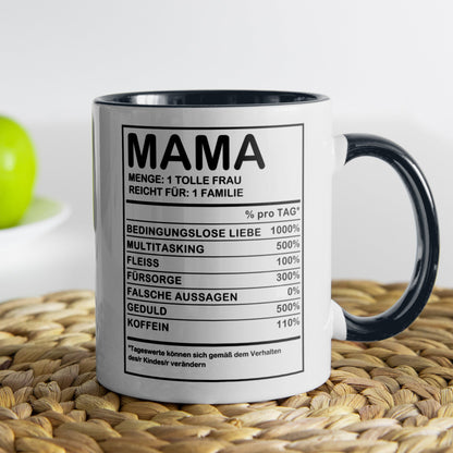 22Feels® Mama Geschenk - Tasse mit Spruch (Weiss-Schwarz, 320ml)-TwoTone Tasse Weiss-Schwarz 320ml-22Feels