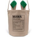 22Feels® Mama Osterkorb Mutter mit Henkel Ostergeschenk Tragetasche Ostern Deko Osternest Körbchen Hasenohren (Beige/Grün)-Ostern Tragetasche-22Feels