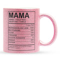 22Feels® Mama Geschenk - Glitzertasse mit Spruch (Pink, 320ml)-Glitzertasse Pink 320ml-22Feels