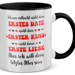 22Feels® Geschenk zur Verlobung - Tasse mit Spruch (Weiss-Schwarz, 320ml)-TwoTone Tasse Weiss-Schwarz 320ml-22Feels