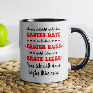 22Feels® Geschenk zur Verlobung - Tasse mit Spruch (Weiss-Schwarz, 320ml)-TwoTone Tasse Weiss-Schwarz 320ml-22Feels