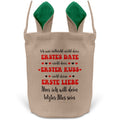 22Feels® Verlobte Frauen Osterkorb mit Henkel Ostergeschenk Tragetasche Ostern Deko Osternest Körbchen Hasenohren (Beige/Grün)-Ostern Tragetasche-22Feels