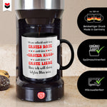 22Feels® Geschenk zur Verlobung - Tasse mit Spruch (Weiss-Schwarz, 320ml)-TwoTone Tasse Weiss-Schwarz 320ml-22Feels