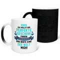22Feels® Papa Geschenk - Zaubertasse mit Spruch (Matt-Schwarz und Weiss, 320ml)-Farbwechsel Tasse Matt 320ml-22Feels
