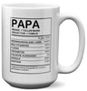 22Feels® Papa Geschenk - XL Tasse mit Spruch (Weiss, 440ml)-Weisse XL Tasse 440ml-22Feels
