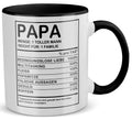 22Feels® Papa Geschenk - Tasse mit Spruch (Weiss-Schwarz, 320ml)-TwoTone Tasse Weiss-Schwarz 320ml-22Feels