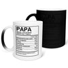 22Feels® Papa Geschenk - Zaubertasse mit Spruch (Matt-Schwarz und Weiss, 320ml)-Farbwechsel Tasse Matt 320ml-22Feels