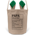 22Feels® Papa Osterkorb Vater mit Henkel Ostergeschenk Tragetasche Ostern Deko Osternest Körbchen Hasenohren (Beige/Grün)-Ostern Tragetasche-22Feels