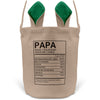 22Feels® Papa Osterkorb Vater mit Henkel Ostergeschenk Tragetasche Ostern Deko Osternest Körbchen Hasenohren (Beige/Grün)-Ostern Tragetasche-22Feels