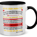 22Feels® Schwiegermutter Geschenk von Schwiegersohn bzw. Bräutigam - Tasse mit Spruch (Weiss-Schwarz, 320ml)-TwoTone Tasse Weiss-Schwarz 320ml-22Feels