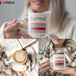 22Feels® Schwiegermutter Geschenk von Schwiegersohn bzw. Bräutigam - Tasse mit Spruch: An die Mutter meiner Frau (Herzhenkel, Weiss, 320ml)-Tasse Weiss Herzhenkel 320ml-22Feels