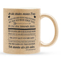 22Feels® Schwiegermutter Geschenk von Schwiegersohn bzw. Bräutigam - Glitzertasse mit Spruch (Gold, 320ml)-Glitzertasse Gold 320ml-22Feels