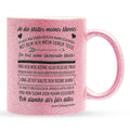 22Feels® Schwiegermutter Geschenk von Schwiegertochter bzw. Braut - Glitzertasse mit Spruch (Pink, 320ml)-Glitzertasse Pink 320ml-22Feels