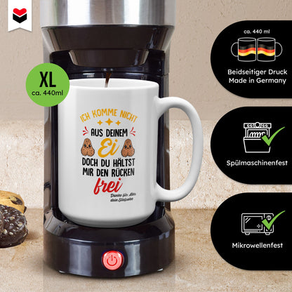 22Feels® Stiefvater Geschenk von Stiefsohn - XL Tasse mit Spruch (Weiss, 440ml)-Weisse XL Tasse 440ml-22Feels