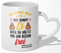 22Feels® Stiefvater Geschenk von Stieftochter - Tasse mit Spruch: Nicht aus deinem Ei (Herzhenkel, Weiss, 320ml)-Tasse Weiss Herzhenkel 320ml-22Feels