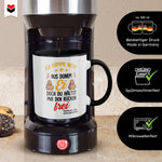 22Feels® Stiefvater Geschenk von Stieftochter - Tasse mit Spruch (Weiss-Schwarz, 320ml)-TwoTone Tasse Weiss-Schwarz 320ml-22Feels