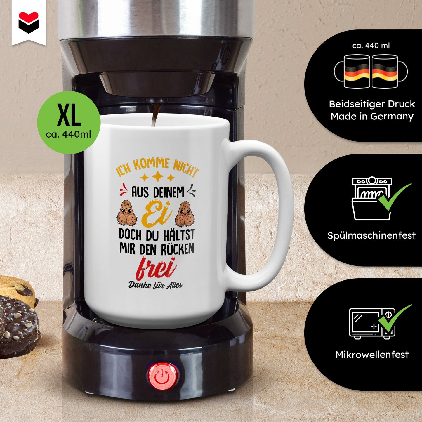 22Feels® Stiefvater Geschenk - XL Tasse mit Spruch (Weiss, 440ml)-Weisse XL Tasse 440ml-22Feels