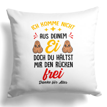 22Feels® Stiefvater Geschenk - Kissen mit Spruch (Weiss 40x40cm)-Kissen Weiss 40x40-22Feels