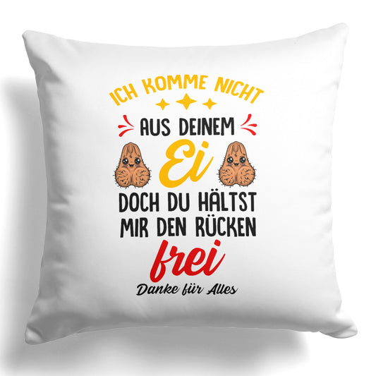 22Feels® Stiefvater Geschenk - Kissen mit Spruch (Weiss 40x40cm)-Kissen Weiss 40x40-22Feels