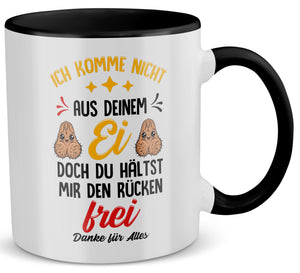 22Feels® Stiefvater Geschenk - Tasse mit Spruch (Weiss-Schwarz, 320ml)-TwoTone Tasse Weiss-Schwarz 320ml-22Feels