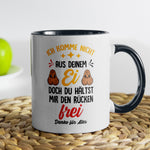 22Feels® Stiefvater Geschenk - Tasse mit Spruch (Weiss-Schwarz, 320ml)-TwoTone Tasse Weiss-Schwarz 320ml-22Feels