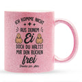 22Feels® Stiefvater Geschenk - Glitzertasse mit Spruch (Pink, 320ml)-Glitzertasse Pink 320ml-22Feels
