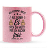 22Feels® Stiefvater Geschenk - Glitzertasse mit Spruch (Pink, 320ml)-Glitzertasse Pink 320ml-22Feels