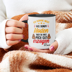 22Feels® Stiefvater Geschenk von Stiefsohn - Tasse mit Spruch (Weiss-Schwarz, 320ml)-TwoTone Tasse Weiss-Schwarz 320ml-22Feels