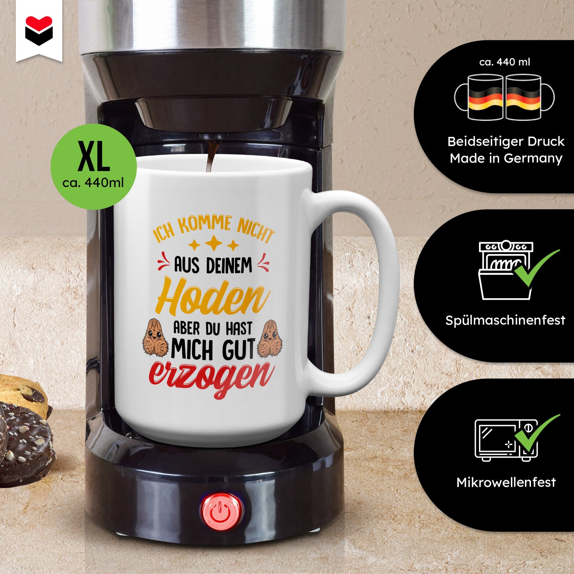 22Feels® Stiefvater Geschenk - XL Tasse mit Spruch (Weiss, 440ml)-Weisse XL Tasse 440ml-22Feels