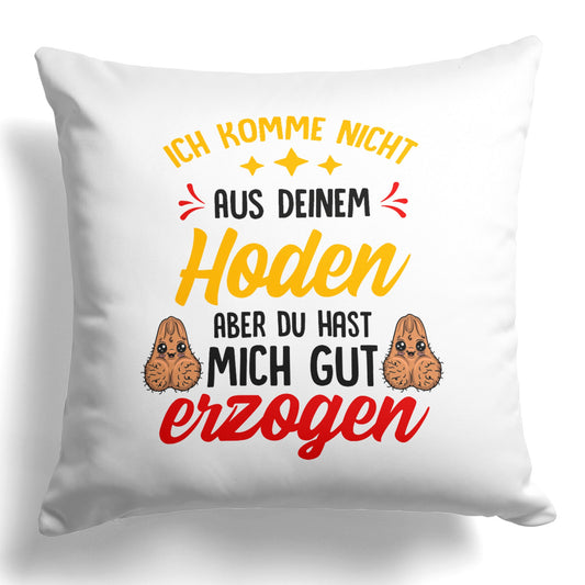 22Feels® Stiefvater Geschenk - Kissen mit Spruch (Weiss 40x40cm)-Kissen Weiss 40x40-22Feels