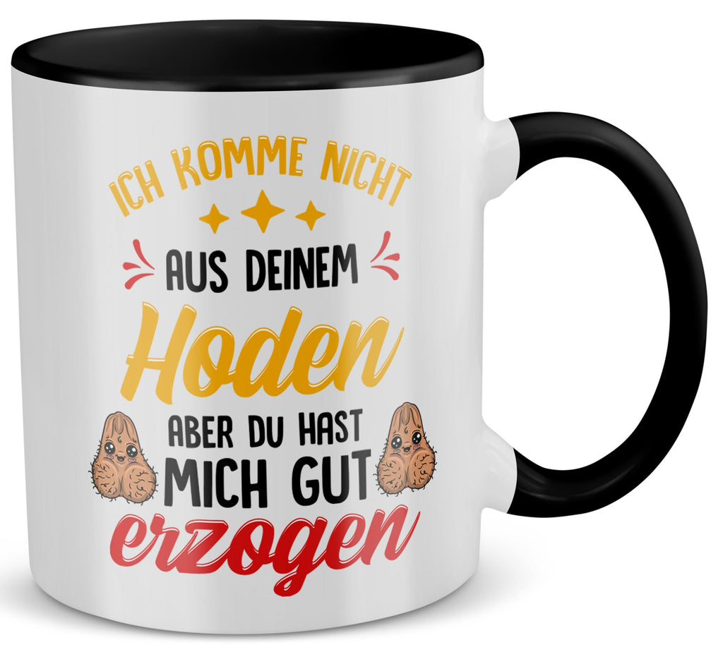 22Feels® Stiefvater Geschenk - Tasse mit Spruch (Weiss-Schwarz, 320ml)-TwoTone Tasse Weiss-Schwarz 320ml-22Feels