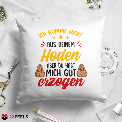22Feels® Stiefvater Geschenk - Kissen mit Spruch (Weiss 40x40cm)-Kissen Weiss 40x40-22Feels