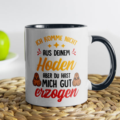 22Feels® Stiefvater Geschenk - Tasse mit Spruch (Weiss-Schwarz, 320ml)-TwoTone Tasse Weiss-Schwarz 320ml-22Feels