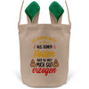 22Feels® Stiefpapa Stiefvater Osterkorb mit Henkel Ostergeschenk Tragetasche Ostern Deko Osternest Körbchen Hasenohren (Beige/Grün)-Ostern Tragetasche-22Feels