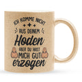 22Feels® Stiefvater Geschenk - Glitzertasse mit Spruch (Gold, 320ml)-Glitzertasse Gold 320ml-22Feels