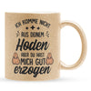 22Feels® Stiefvater Geschenk - Glitzertasse mit Spruch (Gold, 320ml)-Glitzertasse Gold 320ml-22Feels