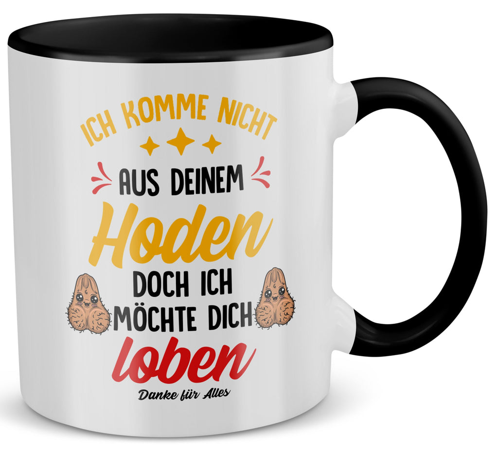 22Feels® Stiefvater Geschenk - Tasse mit Spruch (Weiss-Schwarz, 320ml)-TwoTone Tasse Weiss-Schwarz 320ml-22Feels